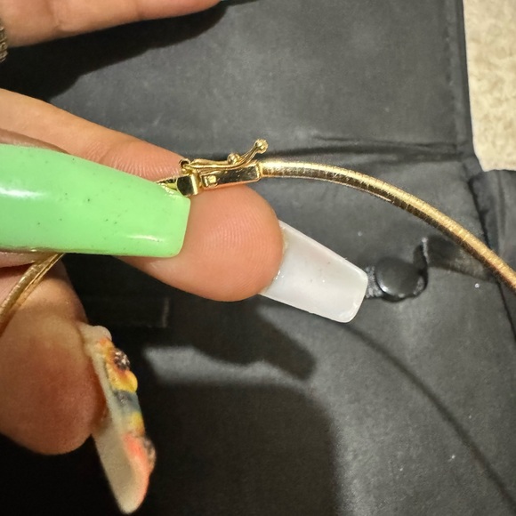 Omega Chain Necklace With Insert Clasp  “just necklace “ - Picture 9 of 9